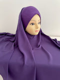 Khimar à enfiler en mousseline