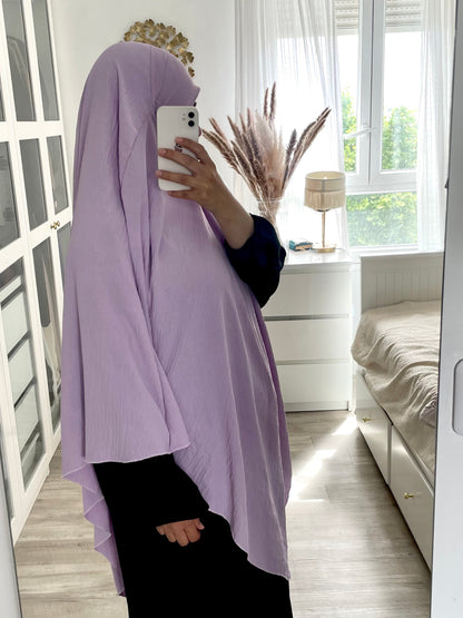 Khimar long jazz lilac