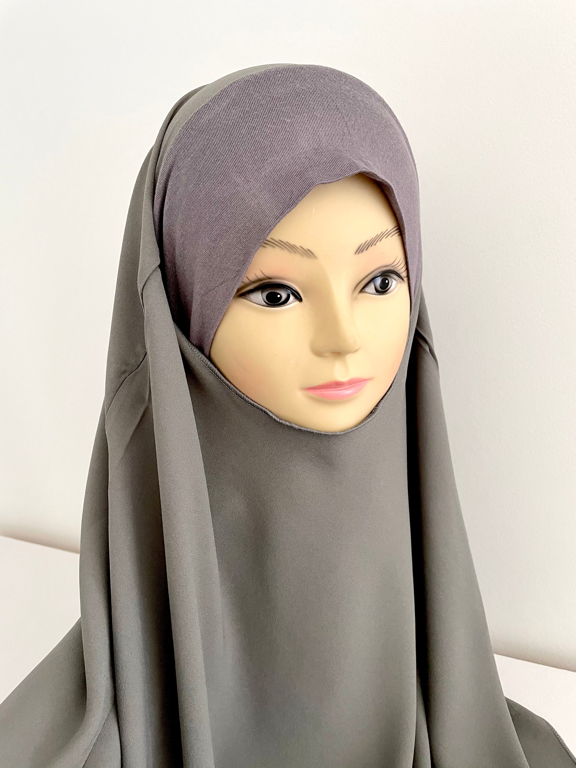 Khimar à enfiler en mousseline