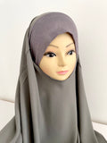 Khimar à enfiler en mousseline
