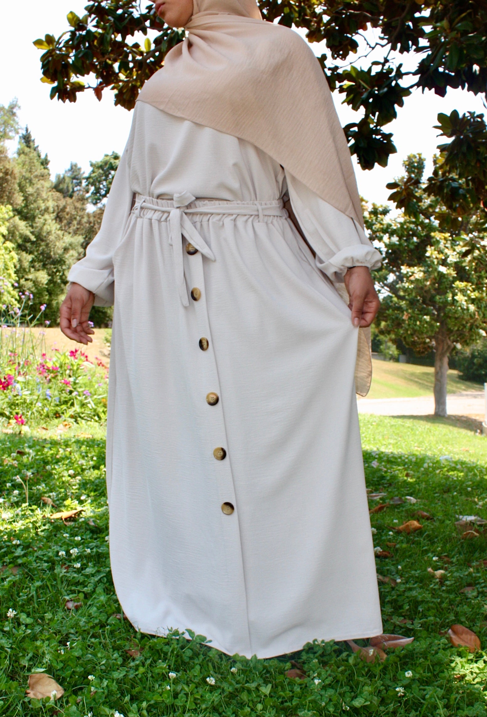 Jupe Chloé blanc cassé