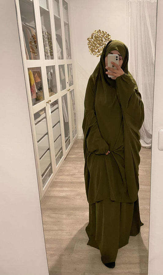 Jilbab Bahia khaki