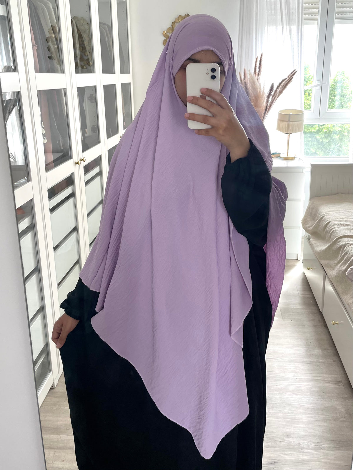 Khimar long jazz lilac