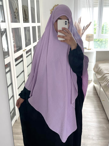 Khimar long jazz lilas
