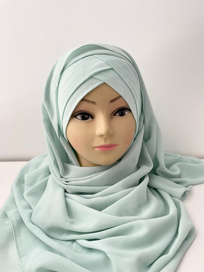 Hijab ready to put on with headband