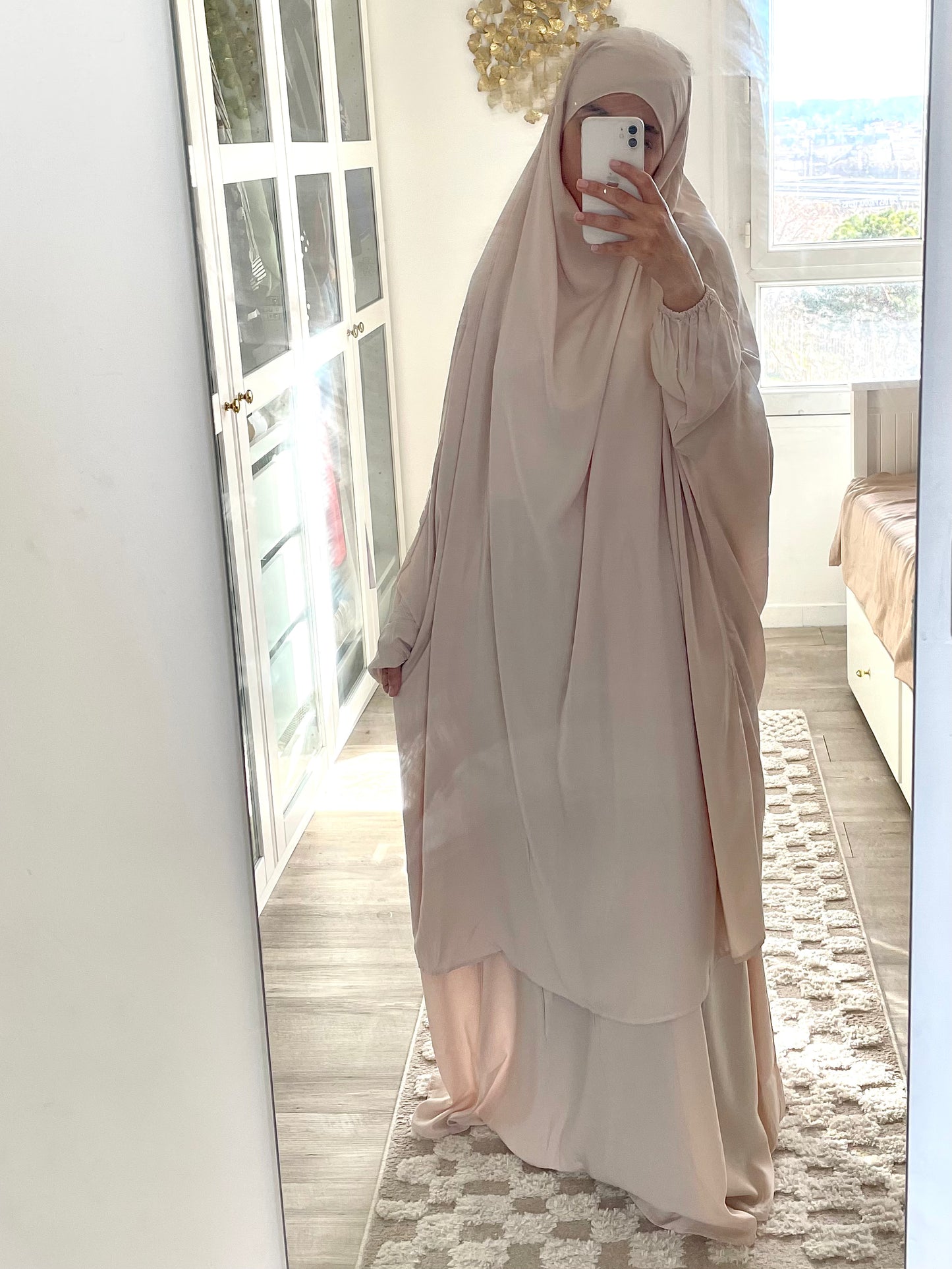 Beige Bahia jilbab