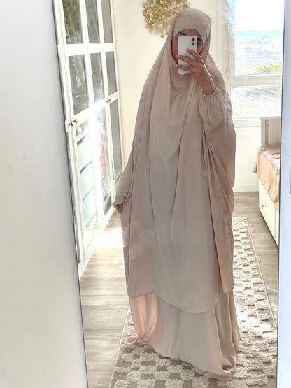Beige Bahia jilbab