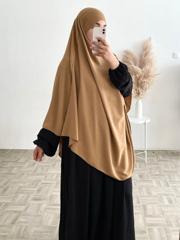 Khimar long jazz camel