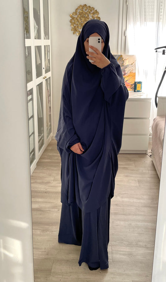 Jilbab Bahia blue