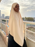 Khimar soie de médine crème