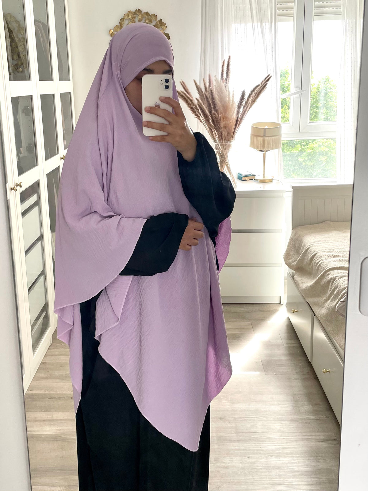 Khimar long jazz lilac
