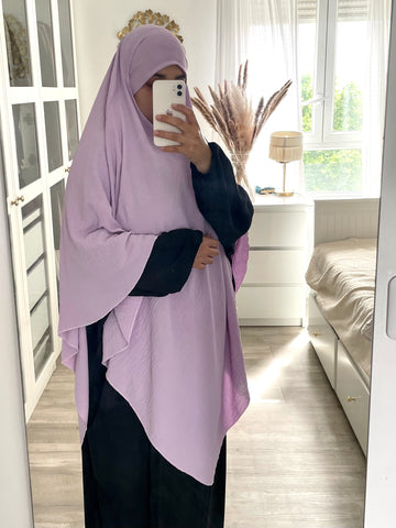 Khimar long jazz lilas