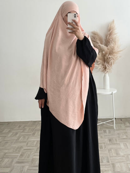 Khimar long jazz light pink