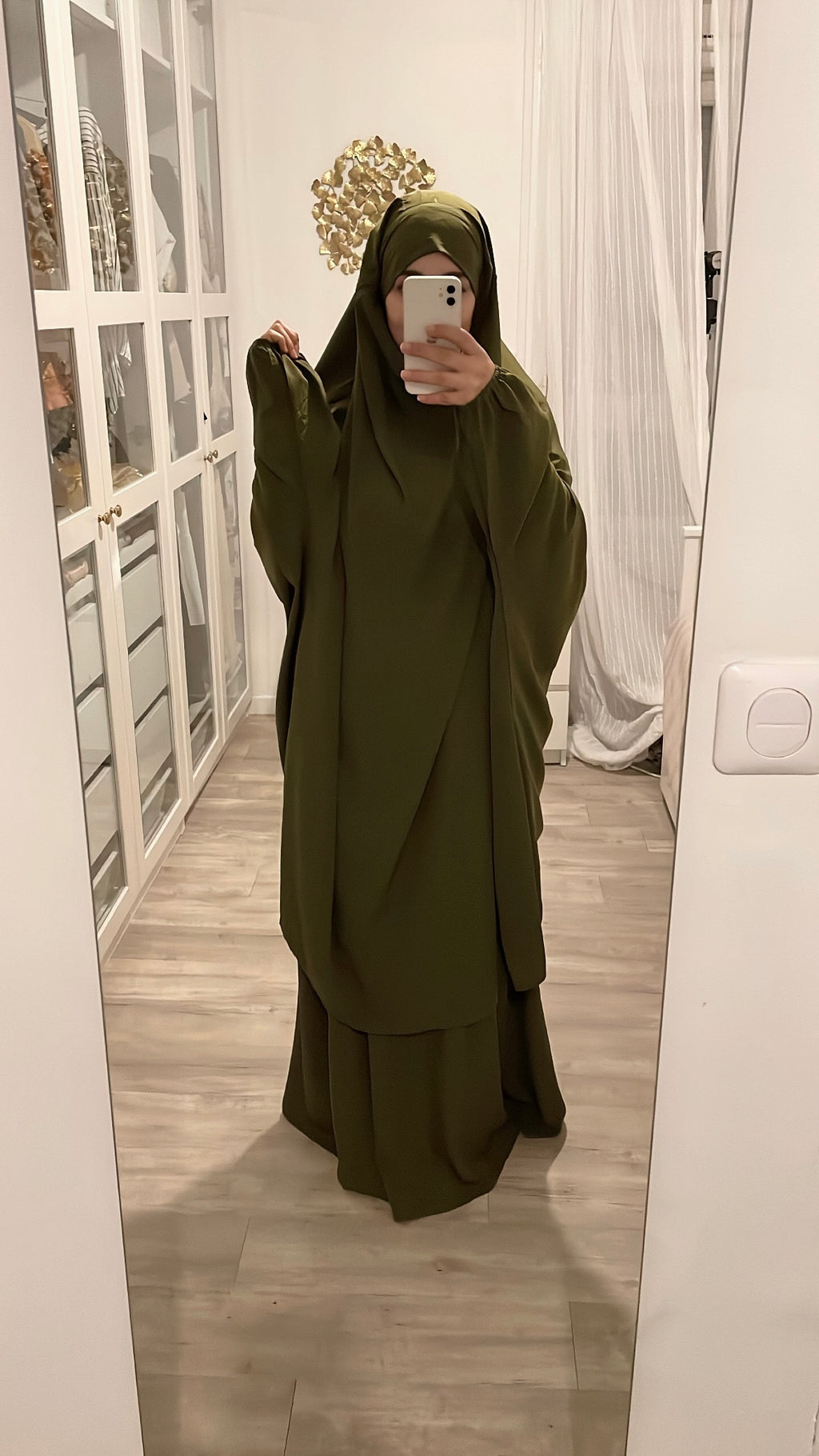 Jilbab Bahia kaki