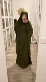Jilbab Bahia kaki