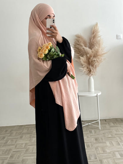 Khimar long jazz light pink