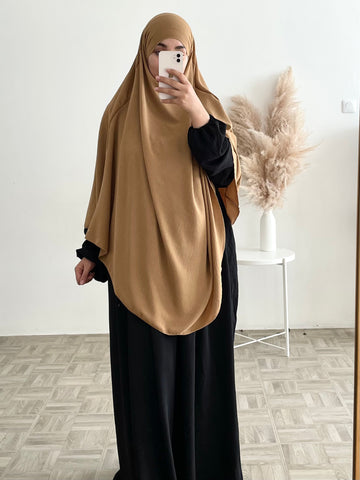 Khimar long jazz camel