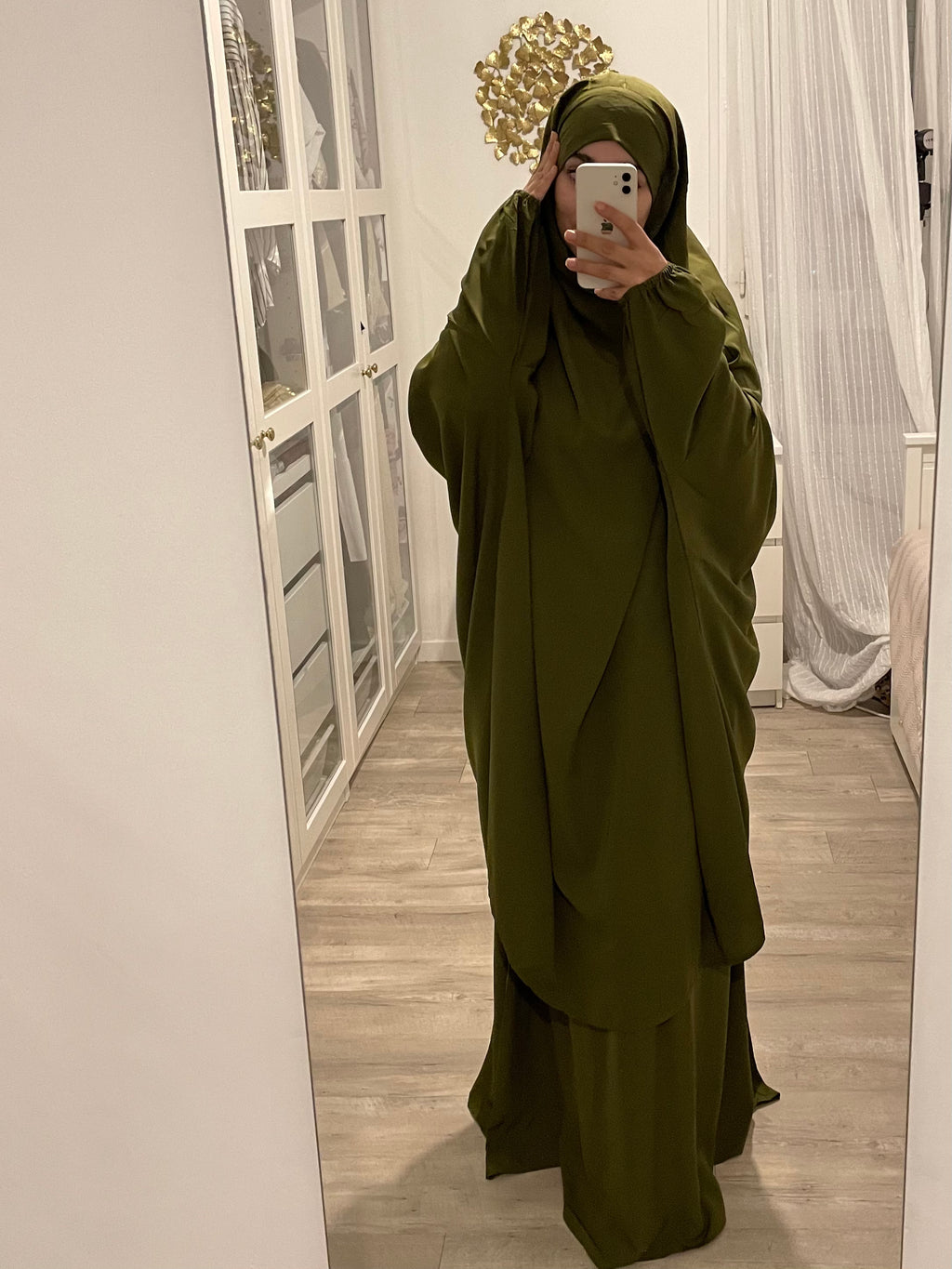 Jilbab Bahia kaki