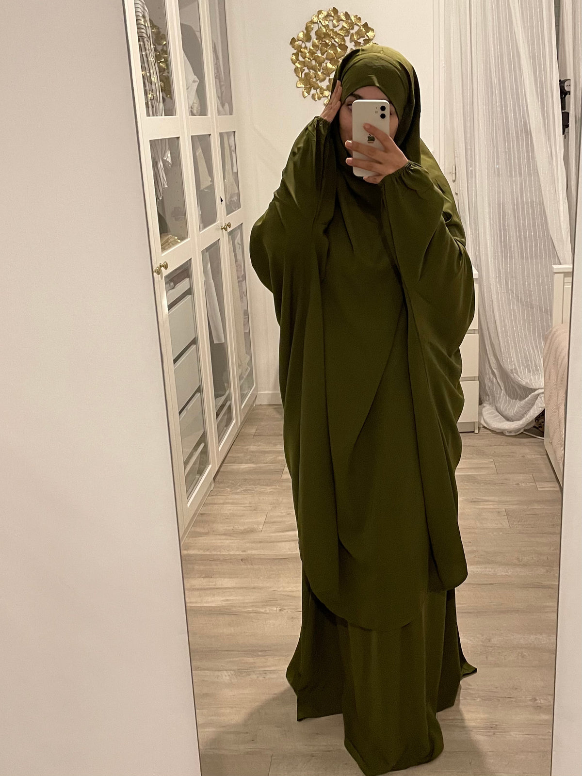 Jilbab Bahia khaki