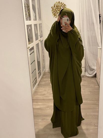 Jilbab Bahia khaki