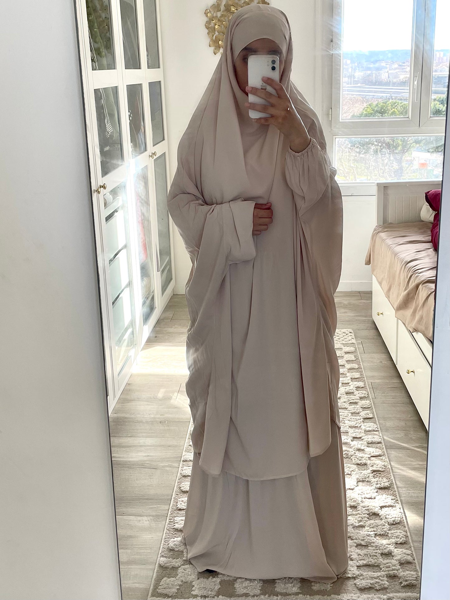 Beige Bahia jilbab