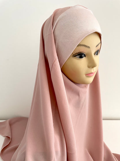 Muslin slip-on khimar